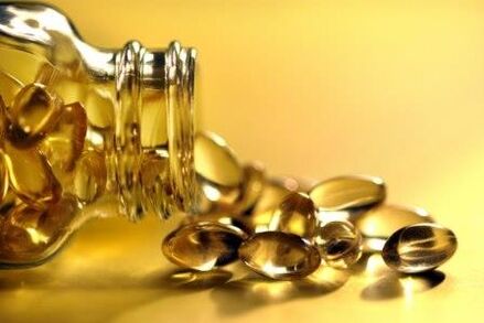 Bottiglia con vitamine per aumentare la potenza